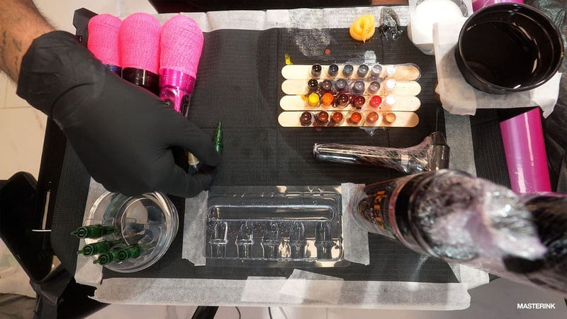 Mesa de trabajo y Calco